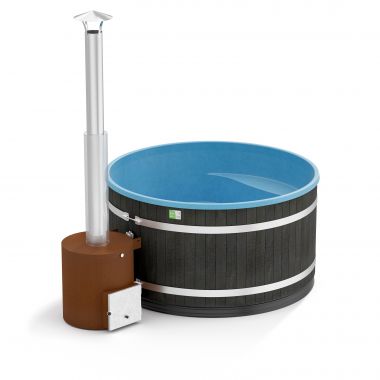 Уличная купель на дровах Kirami Comfort Family L TUBE Eco Plank