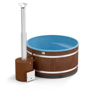 Уличная купель на дровах Kirami Comfort Family L TUBE Eco Plank