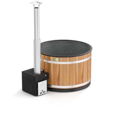 Уличная купель на дровах Kirami Comfort Cozy M CUBE кедр