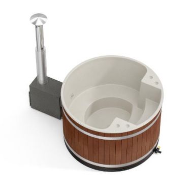 Уличная купель на дровах Kirami Comfort Family M CULT-si Eco Plank