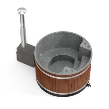 Уличная купель на дровах Kirami Comfort Family M CULT-si Eco Plank