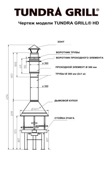Гриль барбекю Tundra Grill 100 Heavy Duty