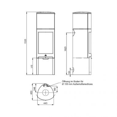 Печь-камин Jotul F 368 ADVANCE HT