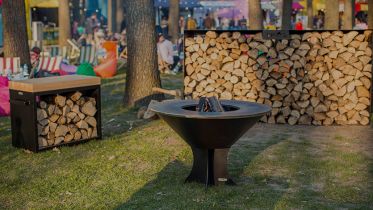 Дизайнерский мангал AHOS Olympic 1000 low black