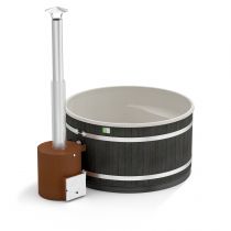 Уличная купель на дровах Kirami Comfort Family L TUBE Eco Plank