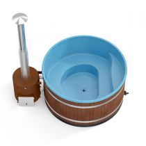 Уличная купель на дровах Kirami Comfort Family L TUBE Eco Plank