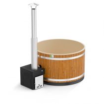 Уличная купель на дровах Kirami Comfort Steady M CUBE термодерево