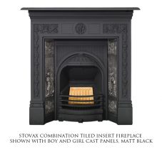 Камин Stovax Combination tiled insert, matt black