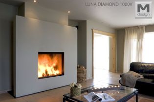 Каминная топка M-design Diamond 1000 V