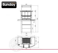 Печь барбекю Sunday Grill Santiago