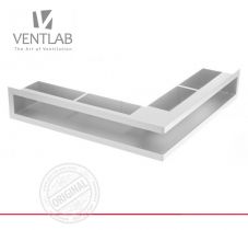 Решетка для камина Ventlab Open угловая белая