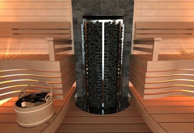 Каменка электрическая Sawo TOWER WALL TH6-90NS-WL
